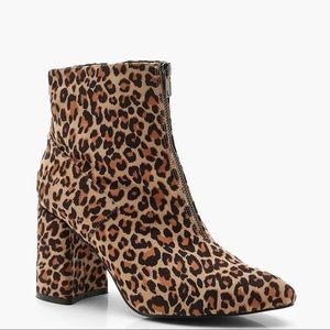 Leopard Print Booties